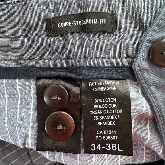 LE 31 By Simons Men's Coupe-Stockholm Fit Blue Pants 34-36L - Picture 12 of 13